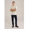 WE Fashion slim T-shirt ecru