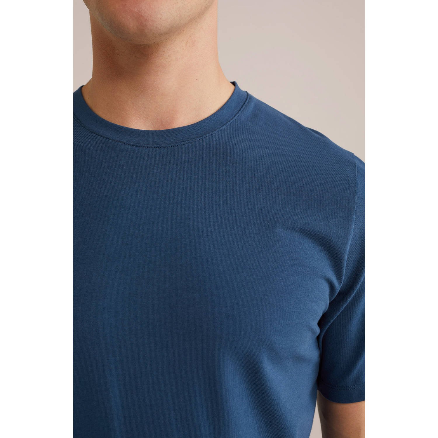 WE Fashion T-shirt donkerblauw