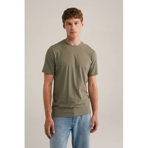 WE Fashion T-shirt olijfgroen afbeelding