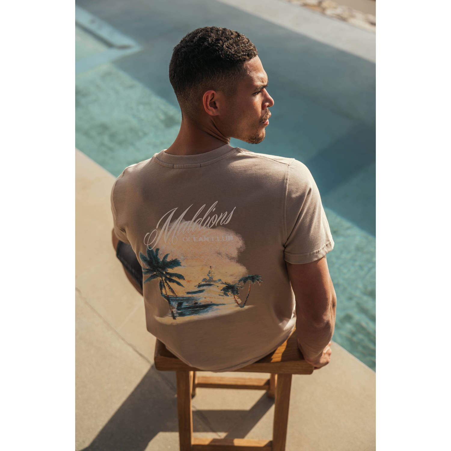 Malelions T-shirt beige