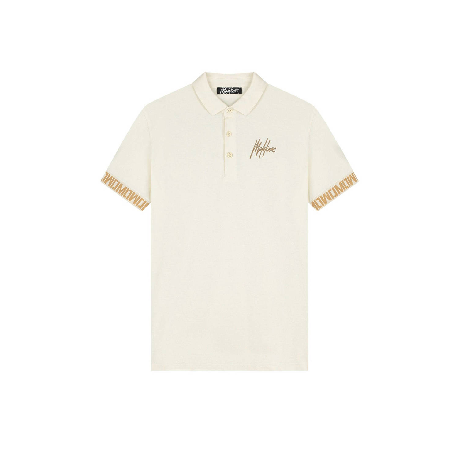 Malelions slim polo ecru