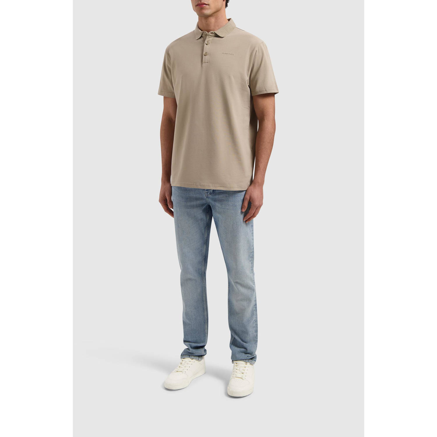 Pure Path regular polo beige
