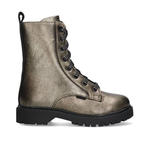 Mexx William Wendy leren veterboots goud afbeelding