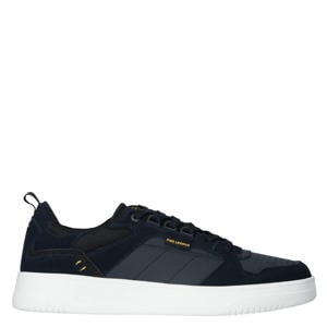 suède sneakers donkerblauw