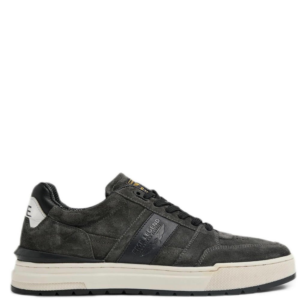 Zwarte heren PME Legend Alamere suède sneakers met veters
