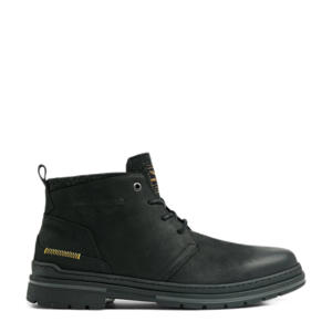 Fleetman leren veterboots zwart