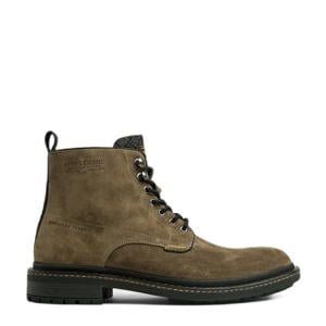 Jetheed suède veterboots taupe