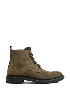 Jetheed suède veterboots taupe