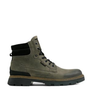 Dragan leren veterboots bruin