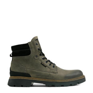 Dragan leren veterboots bruin