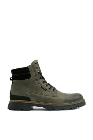 Dragan leren veterboots bruin