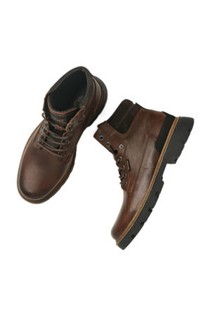 Dragan leren veterboots bruin