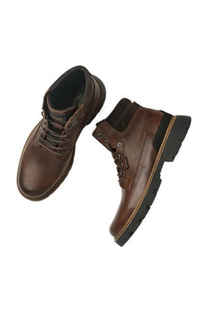 Dragan leren veterboots bruin