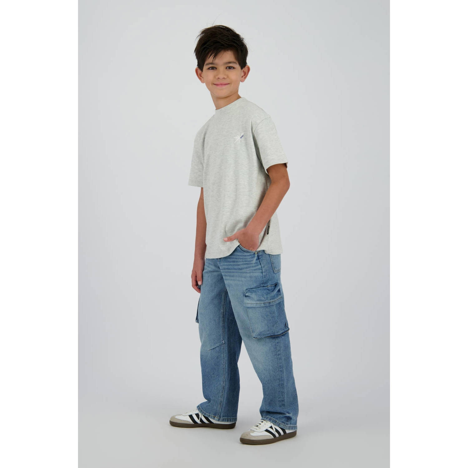Raizzed T-shirt grijs melange