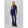 Raizzed flared broek zwart/blauw