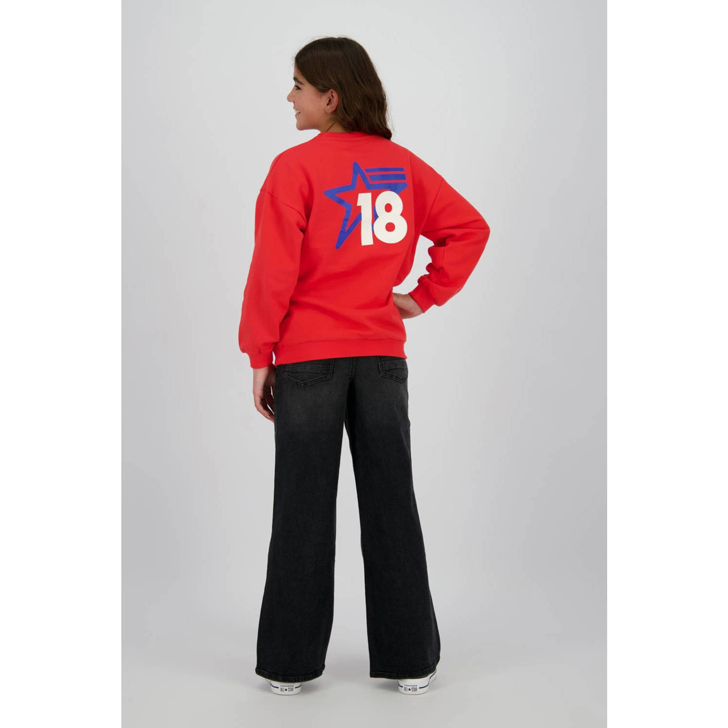 Raizzed sweater rood