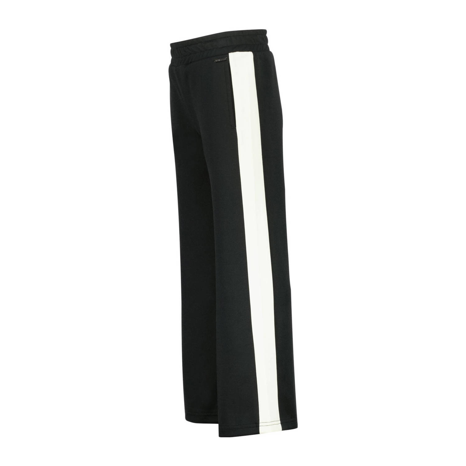 Raizzed wide leg casual broek zwart