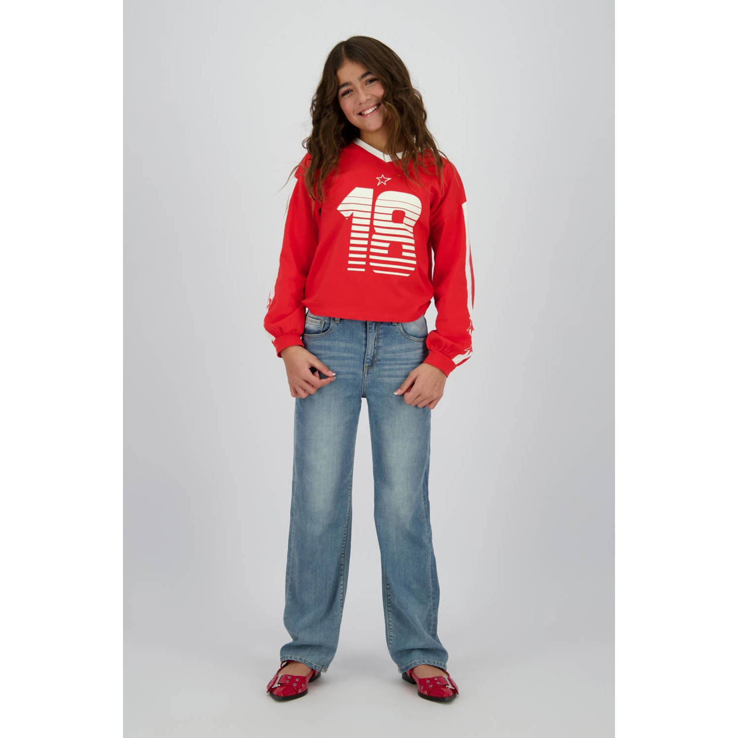 Raizzed longsleeve rood