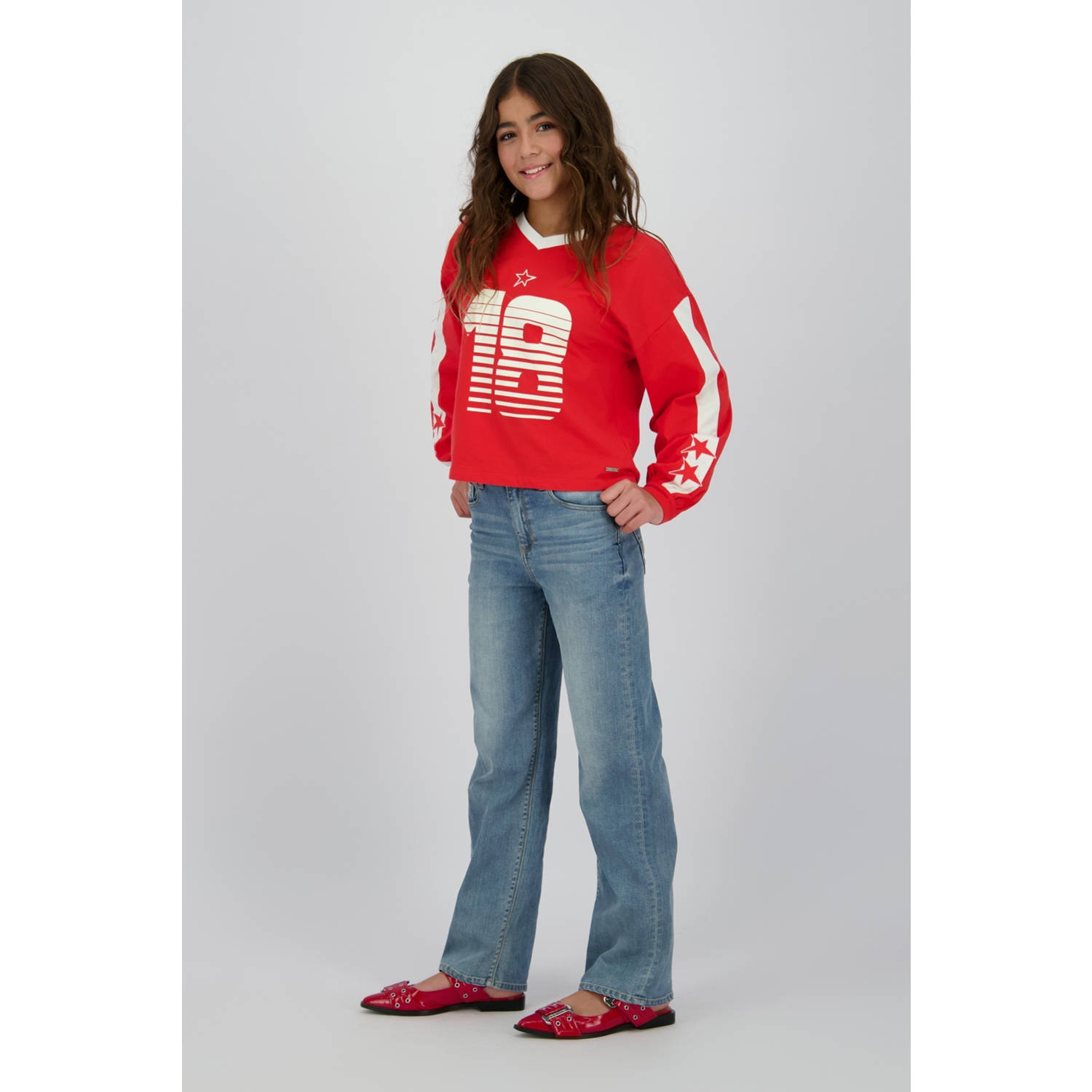 Raizzed longsleeve rood