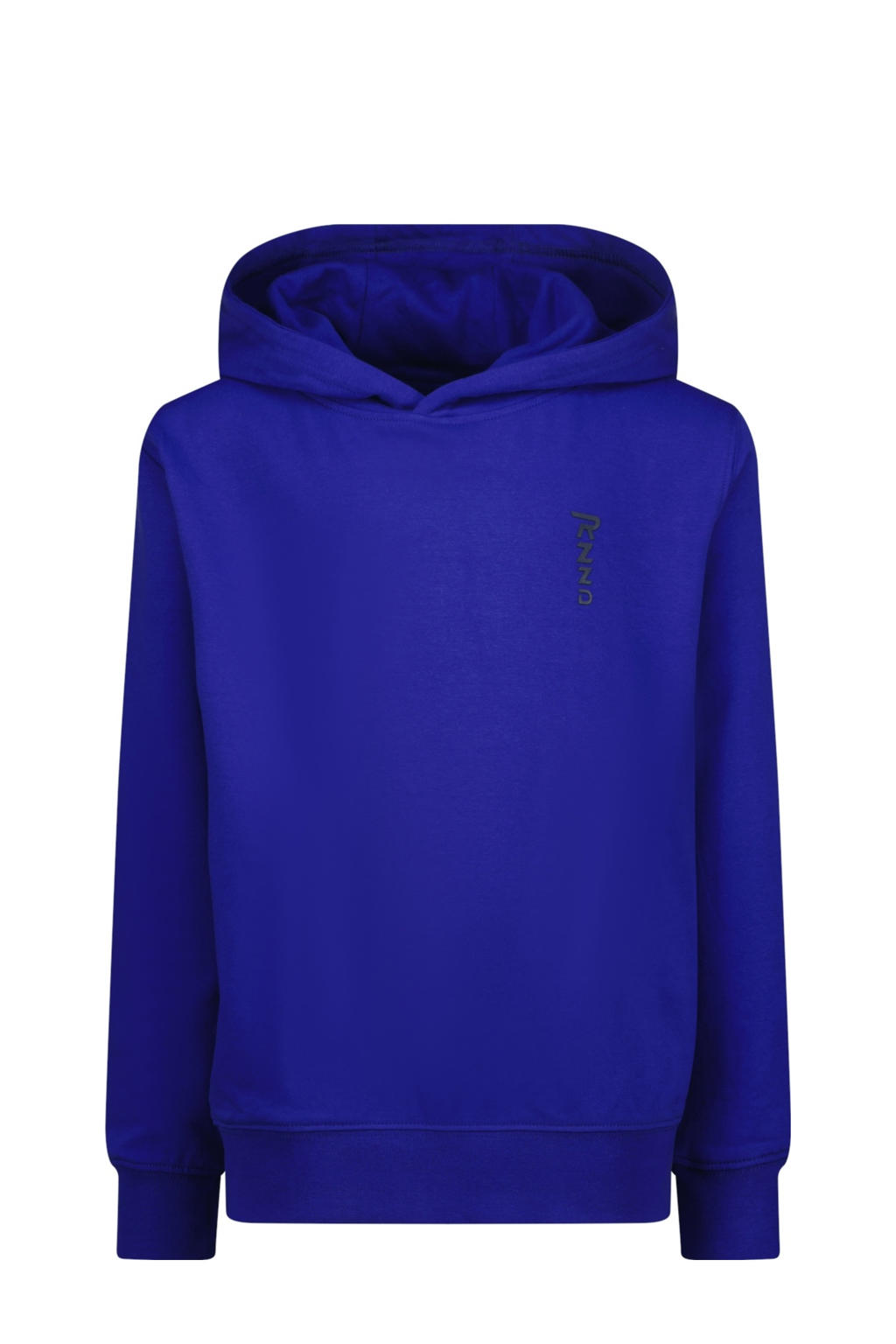 Blauwe jongens Raizzed hoodie van sweat materiaal met backprint, lange mouwen en capuchon