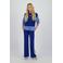 Raizzed wide leg casual broek blauw