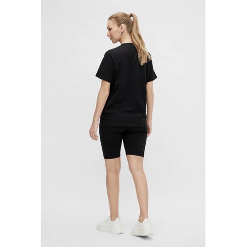 MAMALICIOUS zwangerschaps T-shirt + bikershort MLSALLY zwart afbeelding