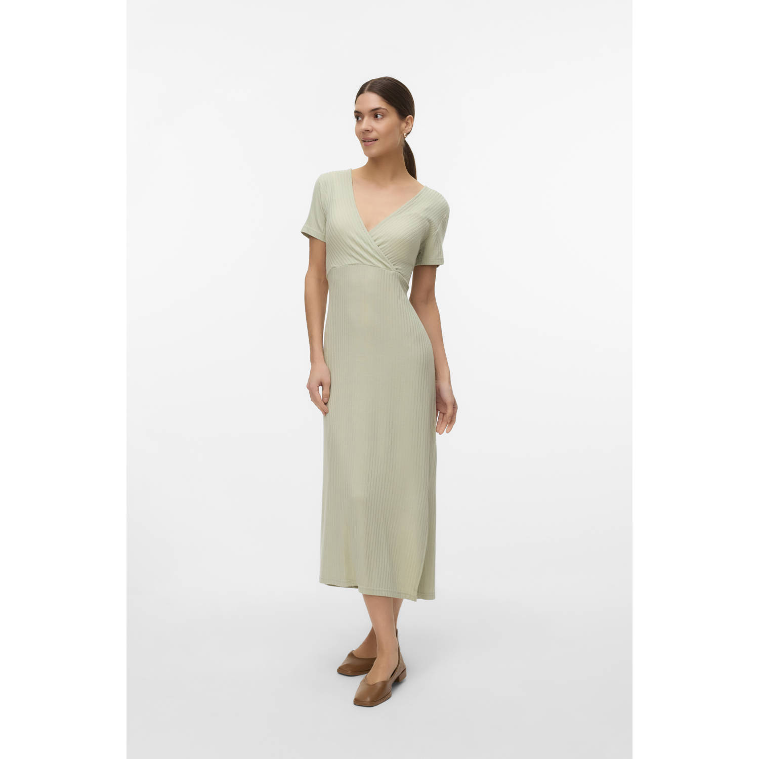 Mamalicious Jerseyjurk MLTRINITY TESS SS JRS MIDI DRESS 2F NOOS