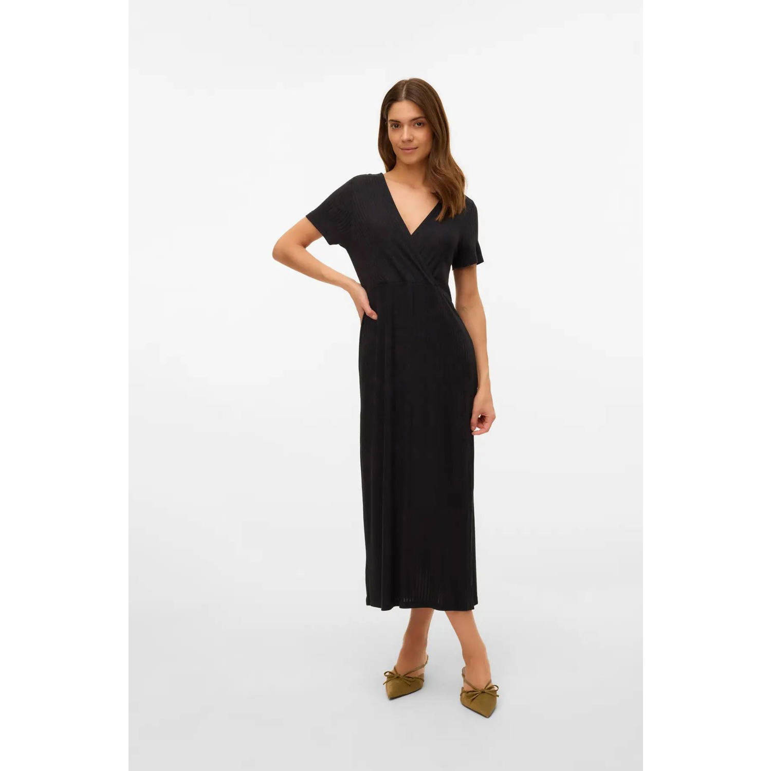 MAMALICIOUS zwangerschaps- en voedings maxi jurk zwart