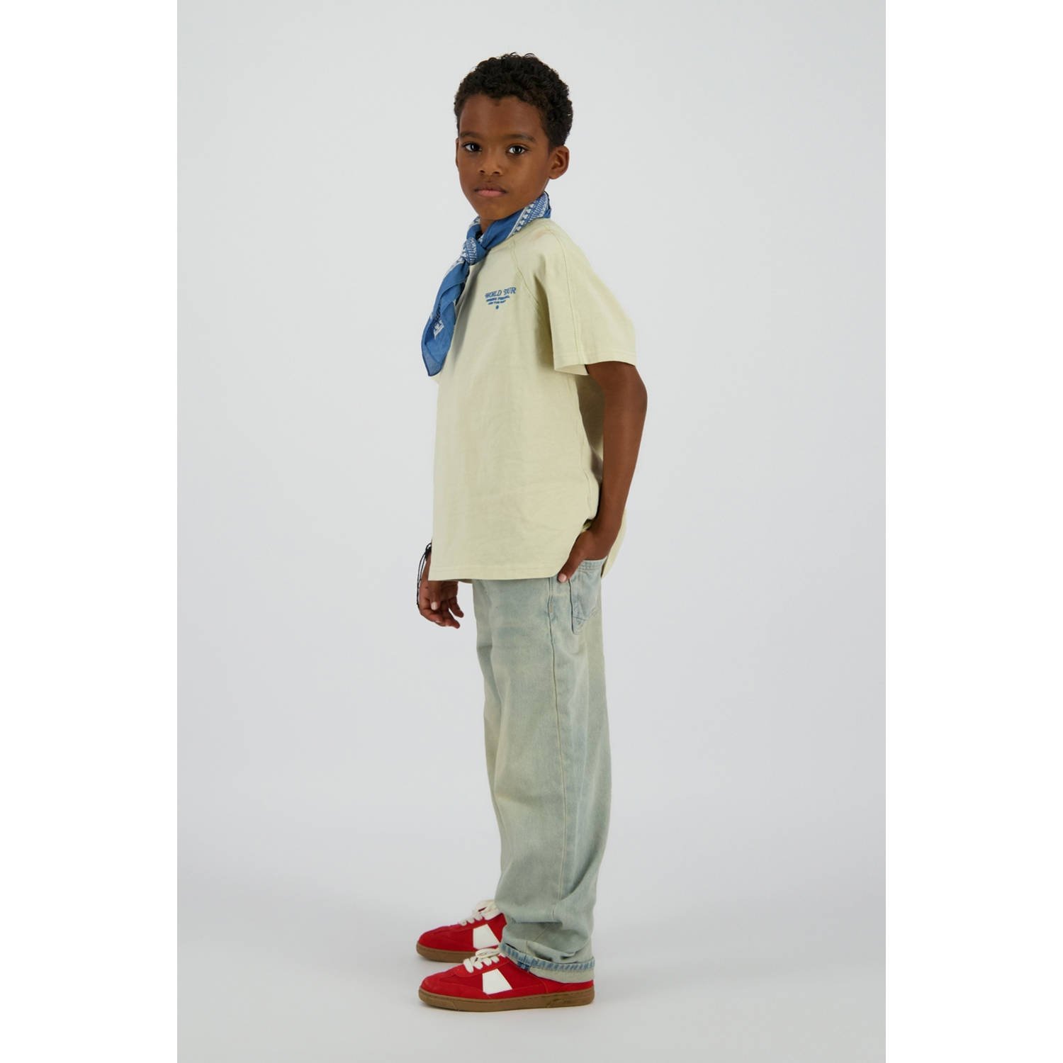 Vingino relaxed loose fit jeans light blue denim
