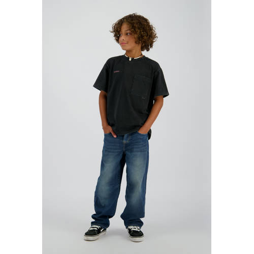 Vingino relaxed loose fit jeans dark blue denim afbeelding