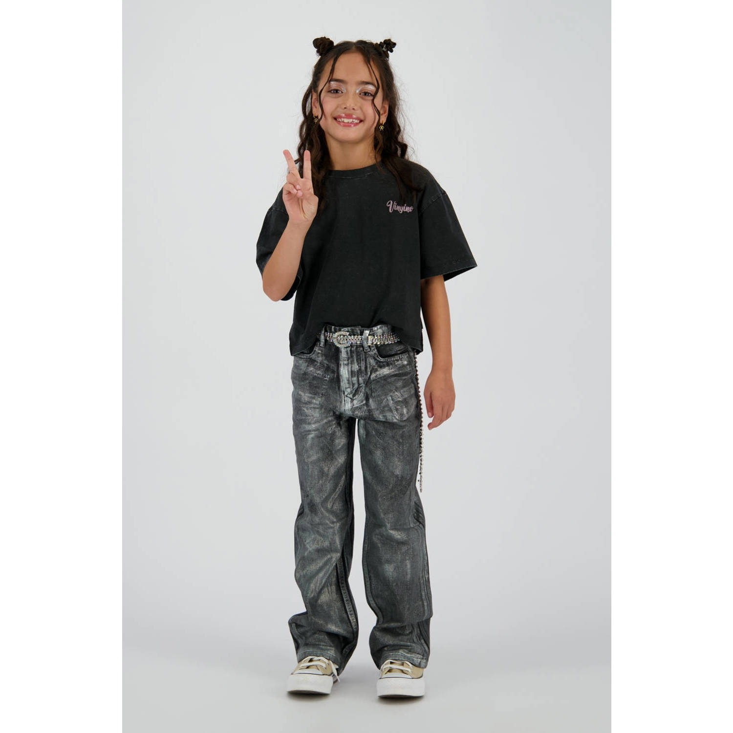 VINGINO Meisjes Tops & T-shirts Harmony Zwart