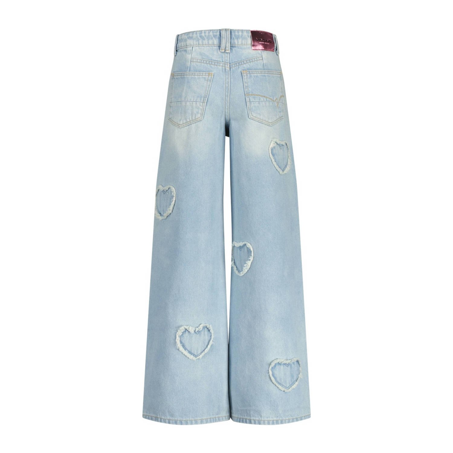 Vingino wide leg jeans light blue denim