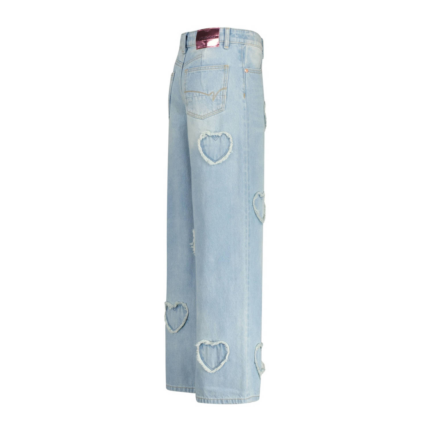 Vingino wide leg jeans light blue denim