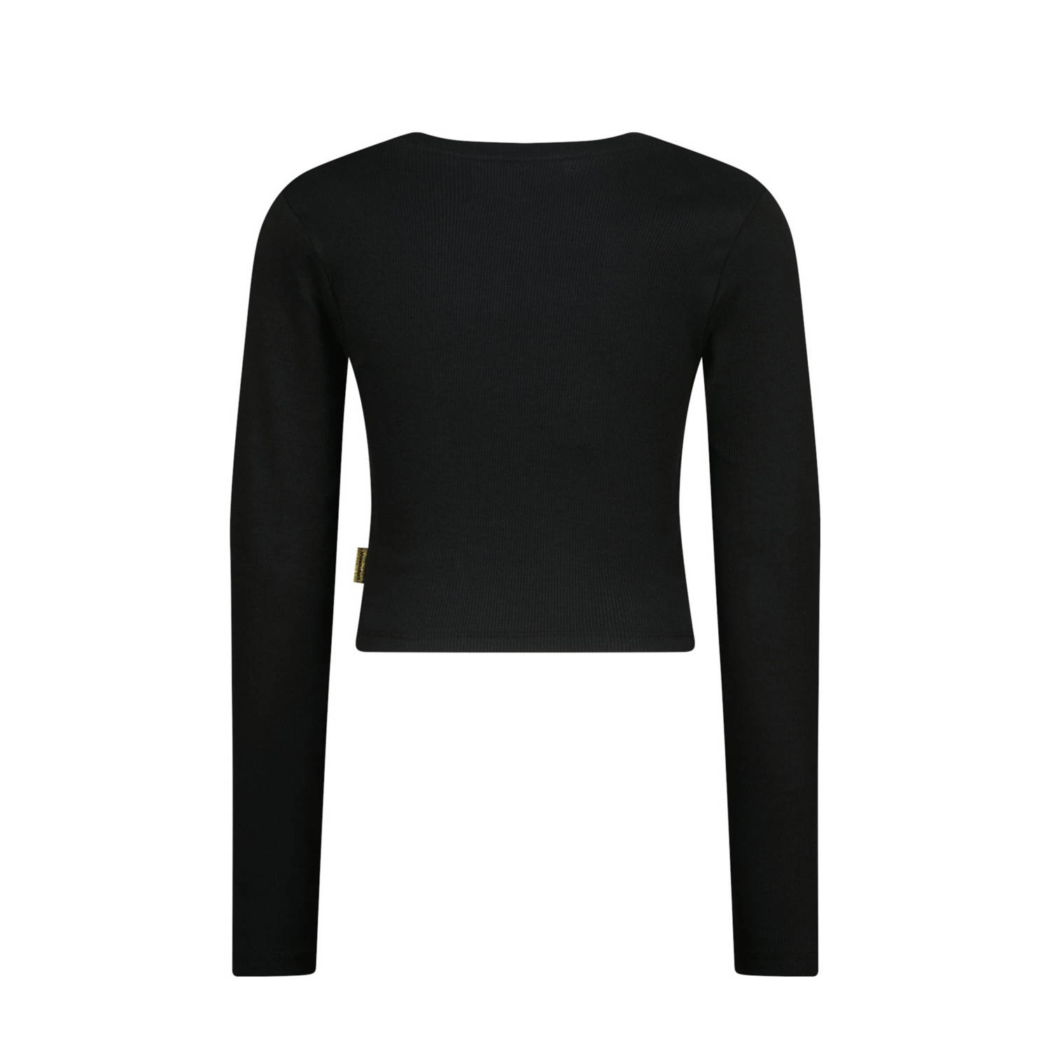 Vingino longsleeve zwart rib gebreid