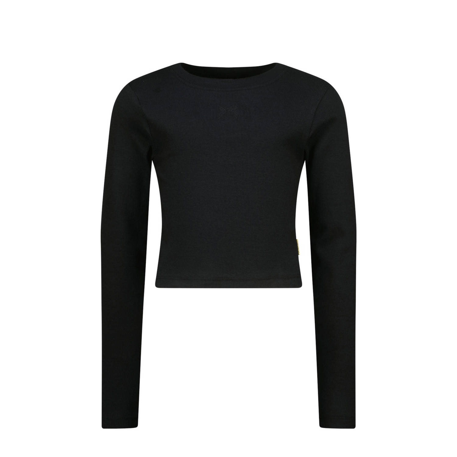Vingino longsleeve zwart rib gebreid