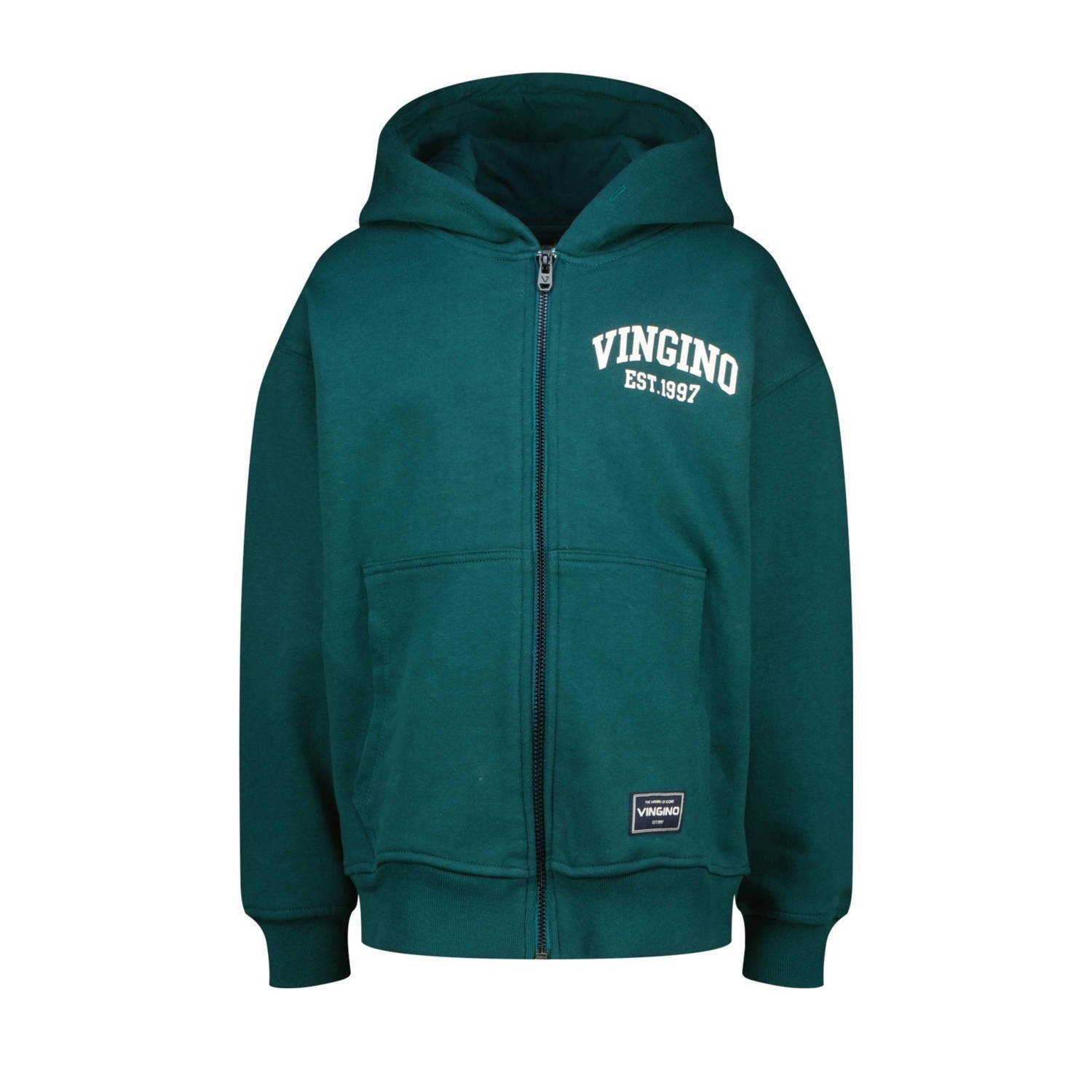 Vingino sweatvest donkergroen