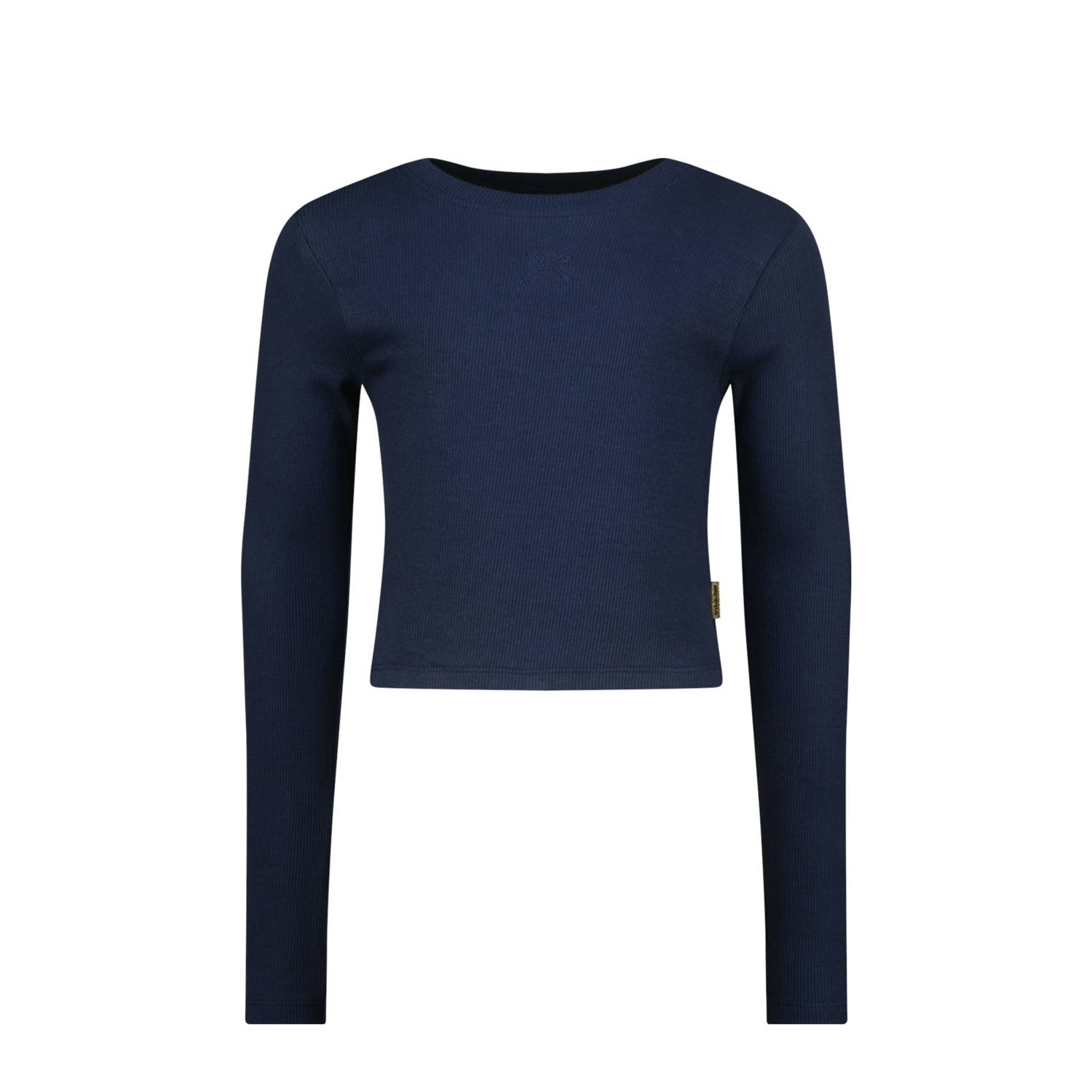 Vingino longsleeve donkerblauw rib gebreid