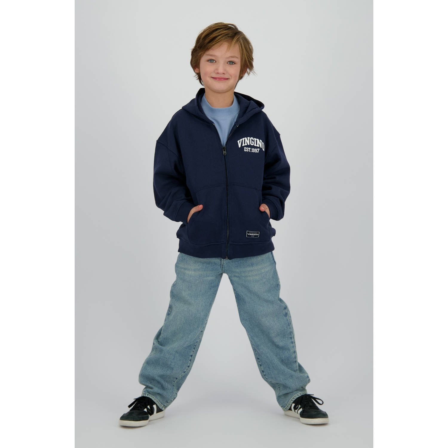 Vingino sweatvest donkerblauw