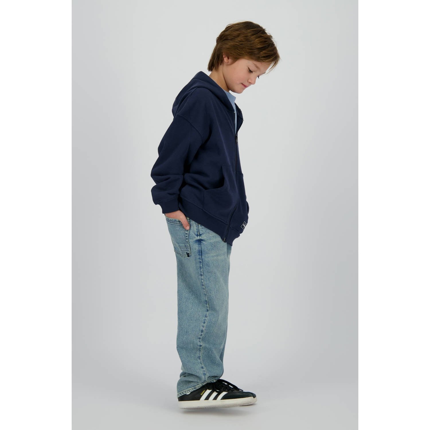 Vingino sweatvest donkerblauw