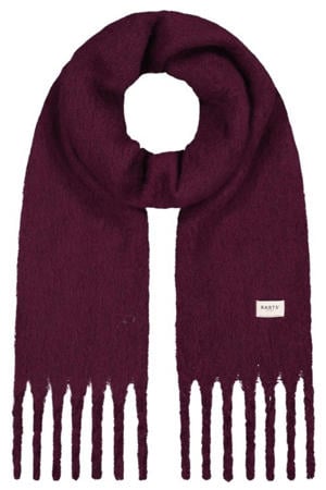 sjaal met franjes Keridda aubergine