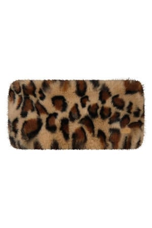 hoofdband met panterprint  Morade bruin