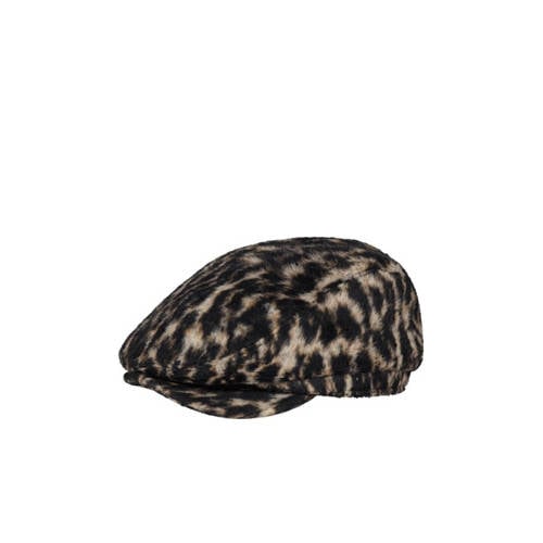 Barts flatcap met panterprint Systa bruin afbeelding