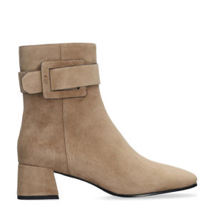 Taupebotines suède enkellaarzen taupe