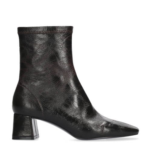 Bibi Lou Marronbotines lak enkellaarzen kastanjebruin afbeelding