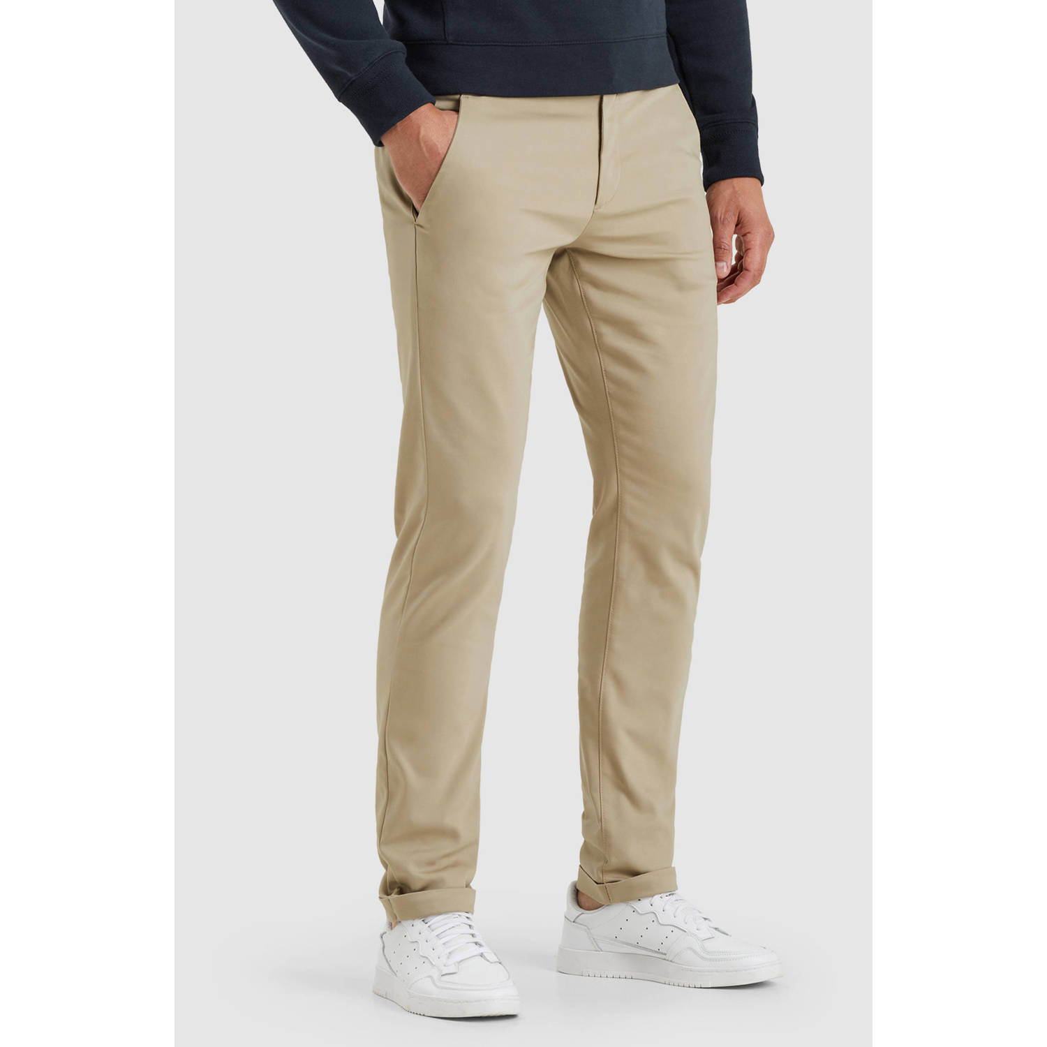 Cast Iron slim chino RISER beige