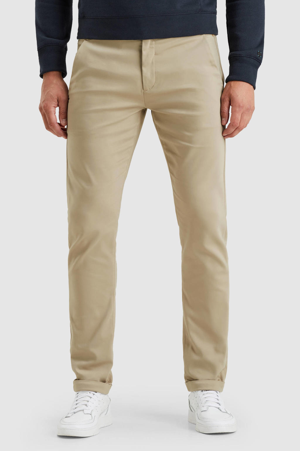 Cast Iron slim chino RISER beige