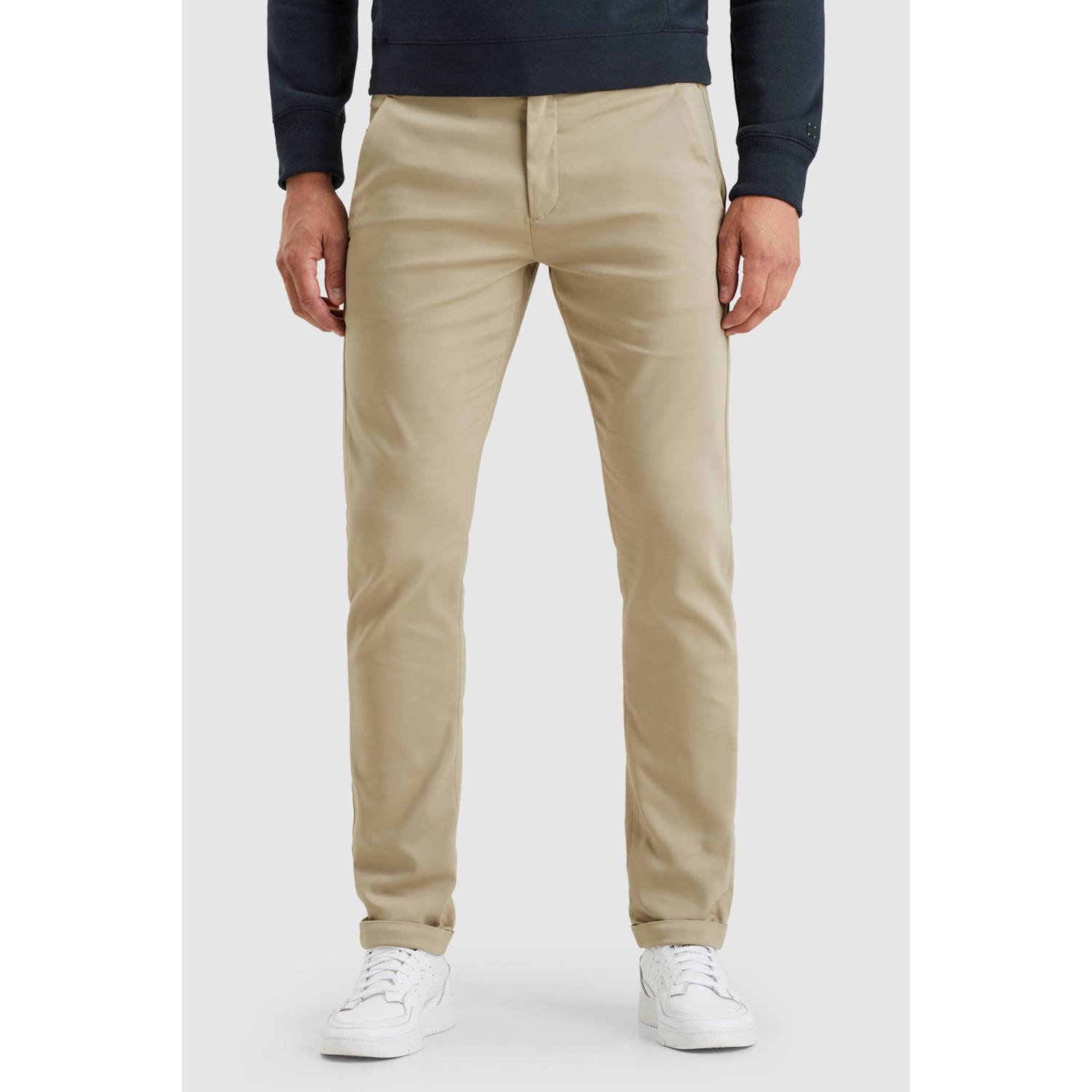 Cast Iron slim chino RISER beige