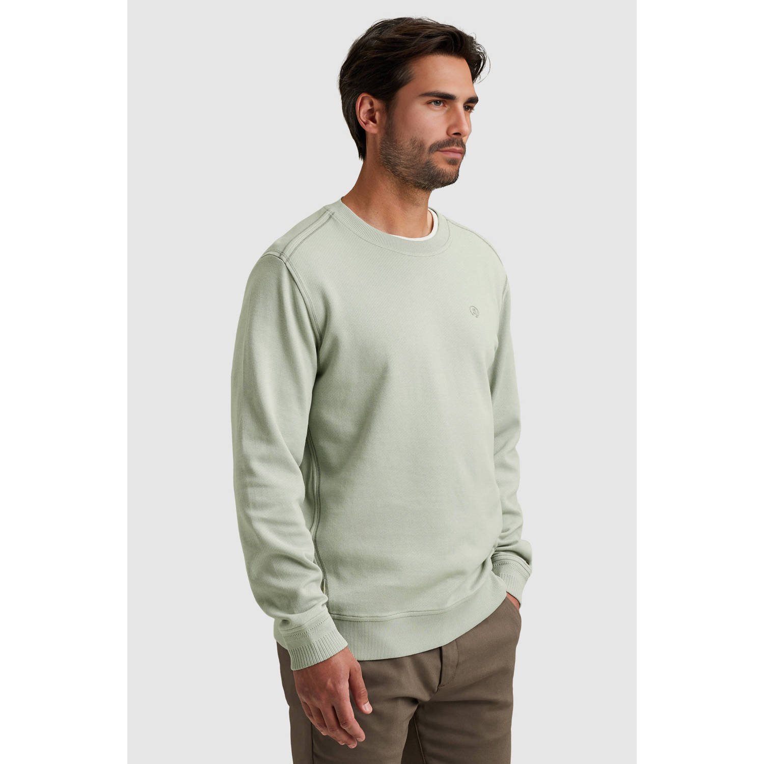 Cast Iron sweater lichtgroen