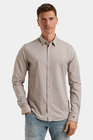 slim casual overhemd roze