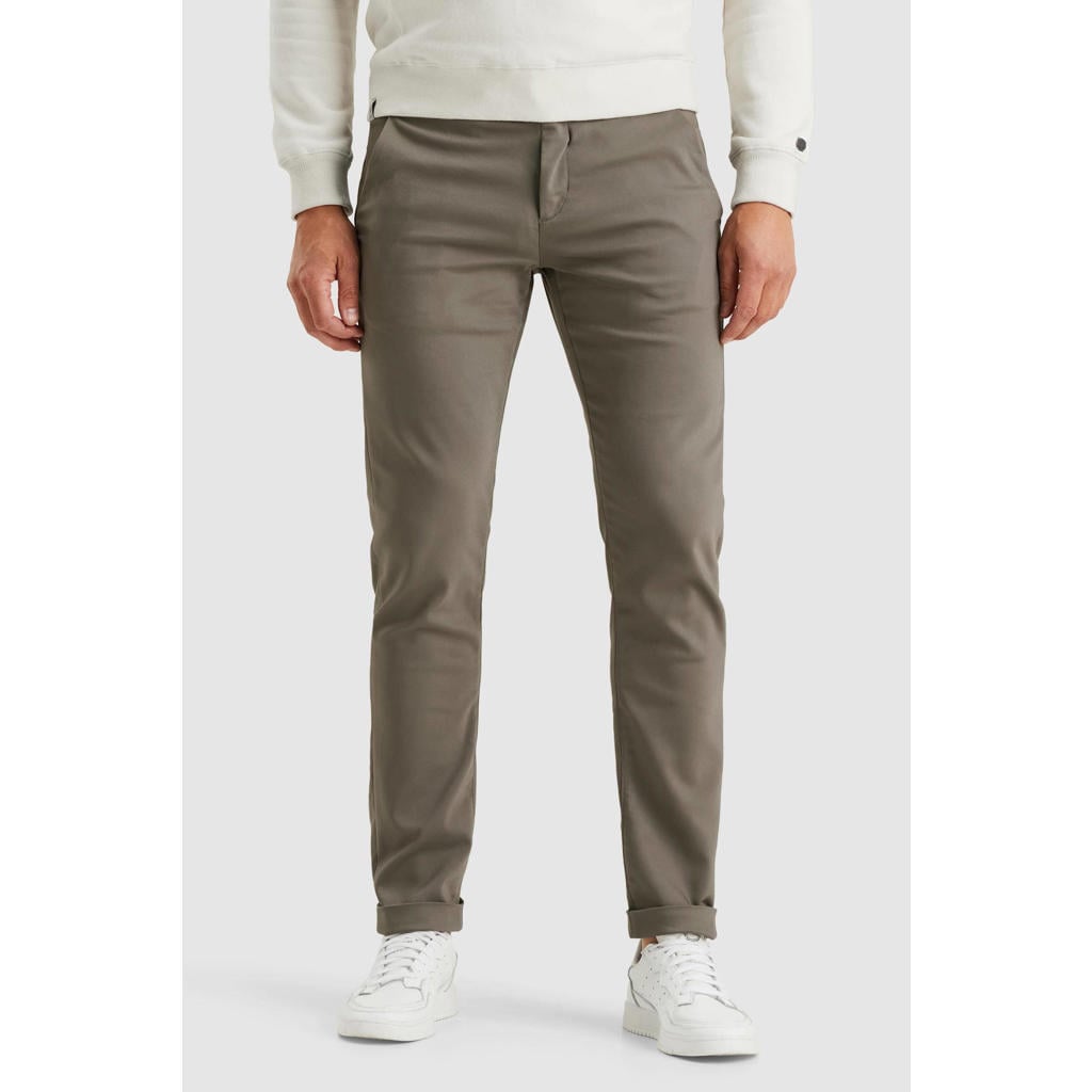 Cast Iron slim chino RISER taupe | wehkamp